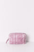 Women Secret_Pink_Medium Pink Checkered Print Vanity Case_4842005_73_01