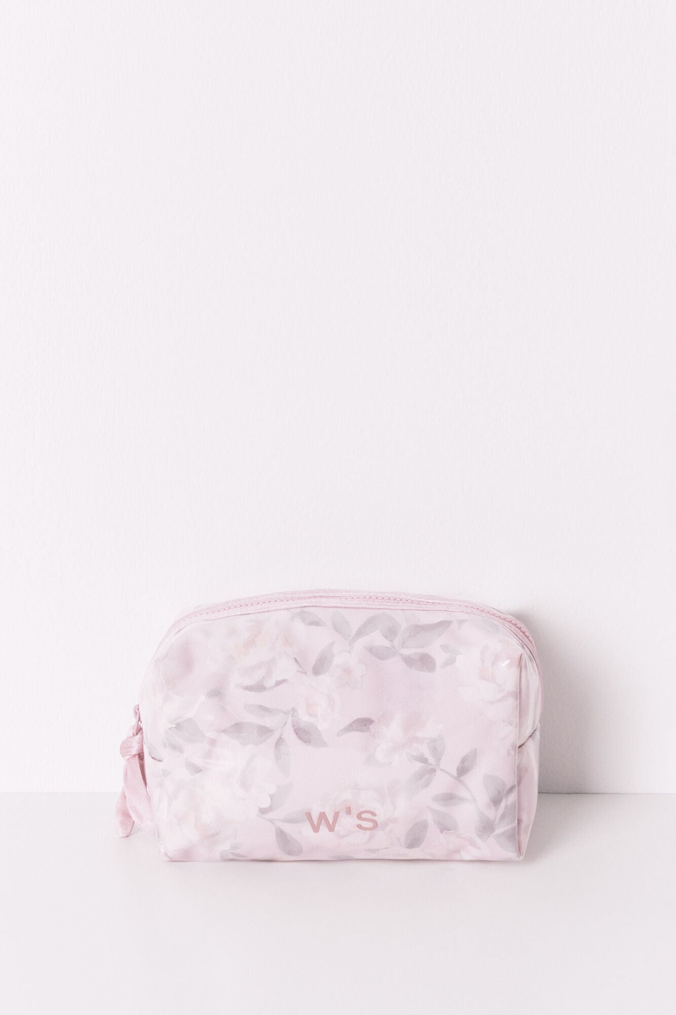 Women Secret_Pink_Medium Pink Flower Print Vanity Case_4842006_73_01
