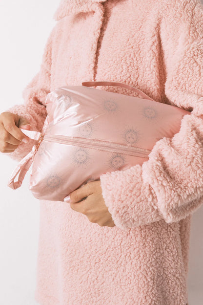 Women Secret_Pink_Large Pink Puffer Satin-Finish Vanity Case_4842043_70_02