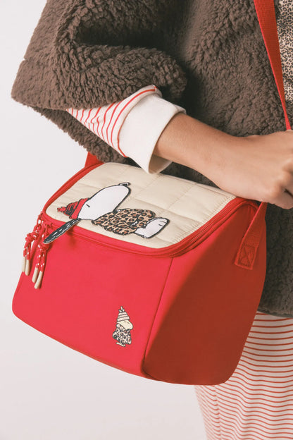 Women Secret_Red/Coral_Snoopy Red Thermal Food Bag_4842052_62_01