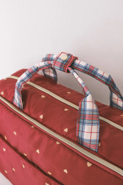 Women Secret_Red_Large Red Nylon Vanity Case with Heart Print_4842057_61_02