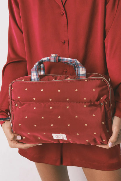 Women Secret_Red_Large Red Nylon Vanity Case with Heart Print_4842057_61_03