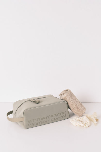 Women Secret_Medium Rubber Khaki Vanity Case_4842937_91_03