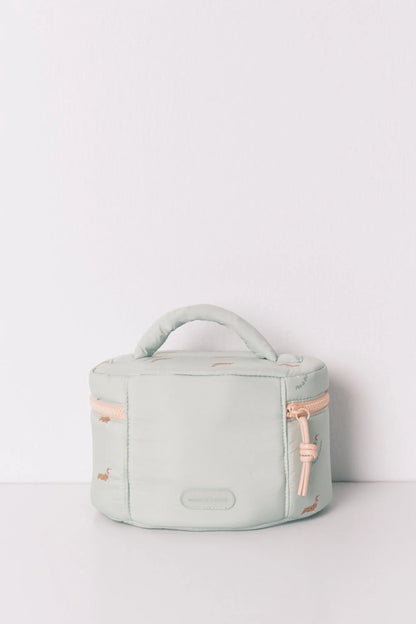 Women Secret_Green_Green Medium Dog Print Vanity Case_4843016_28_05