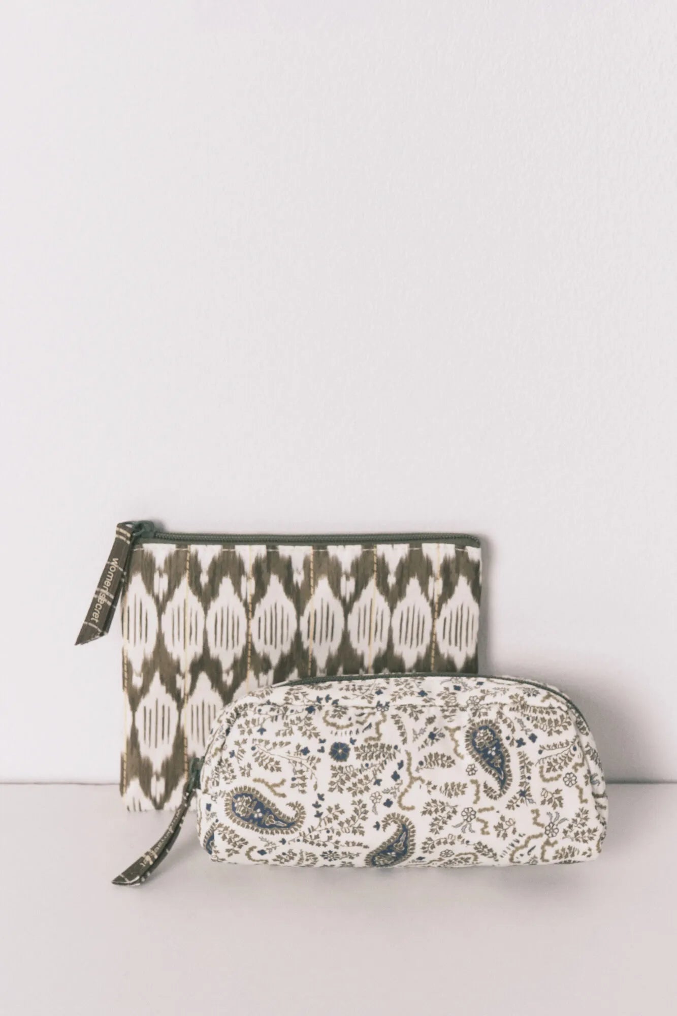 Women Secret_Dark Khaki_Green 3-Pack Printed Vanity Cases_4843018_91_04