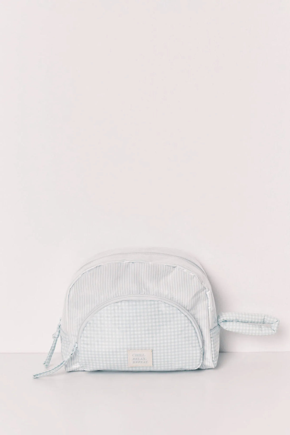 Women Secret Green Women Green Quilted Plaid and Striped Vanity Case SKU: 4843051_28 Image 02