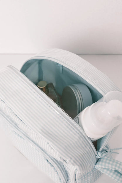 Women Secret Green Women Green Quilted Plaid and Striped Vanity Case SKU: 4843051_28 Image 05