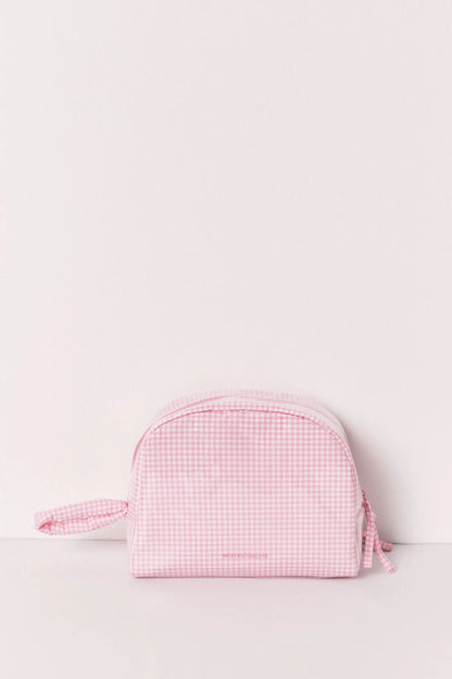Women Secret Pink Women Pink Puffer Checked and Striped Vanity Case SKU: 4843052_70 Image 06