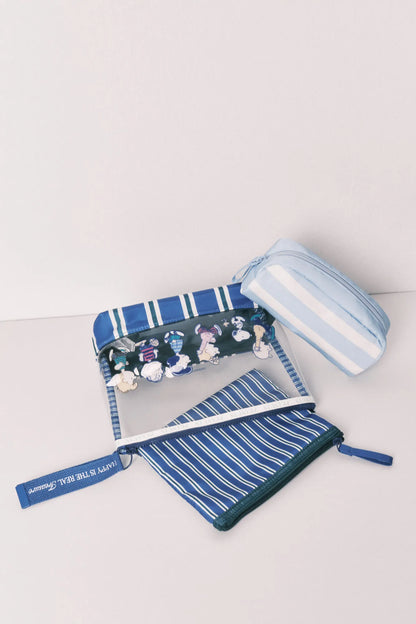 Women Secret Multicoloured Women 3-Pack Striped Vanity Cases Snoopy SKU: 4843053_98 Image 02