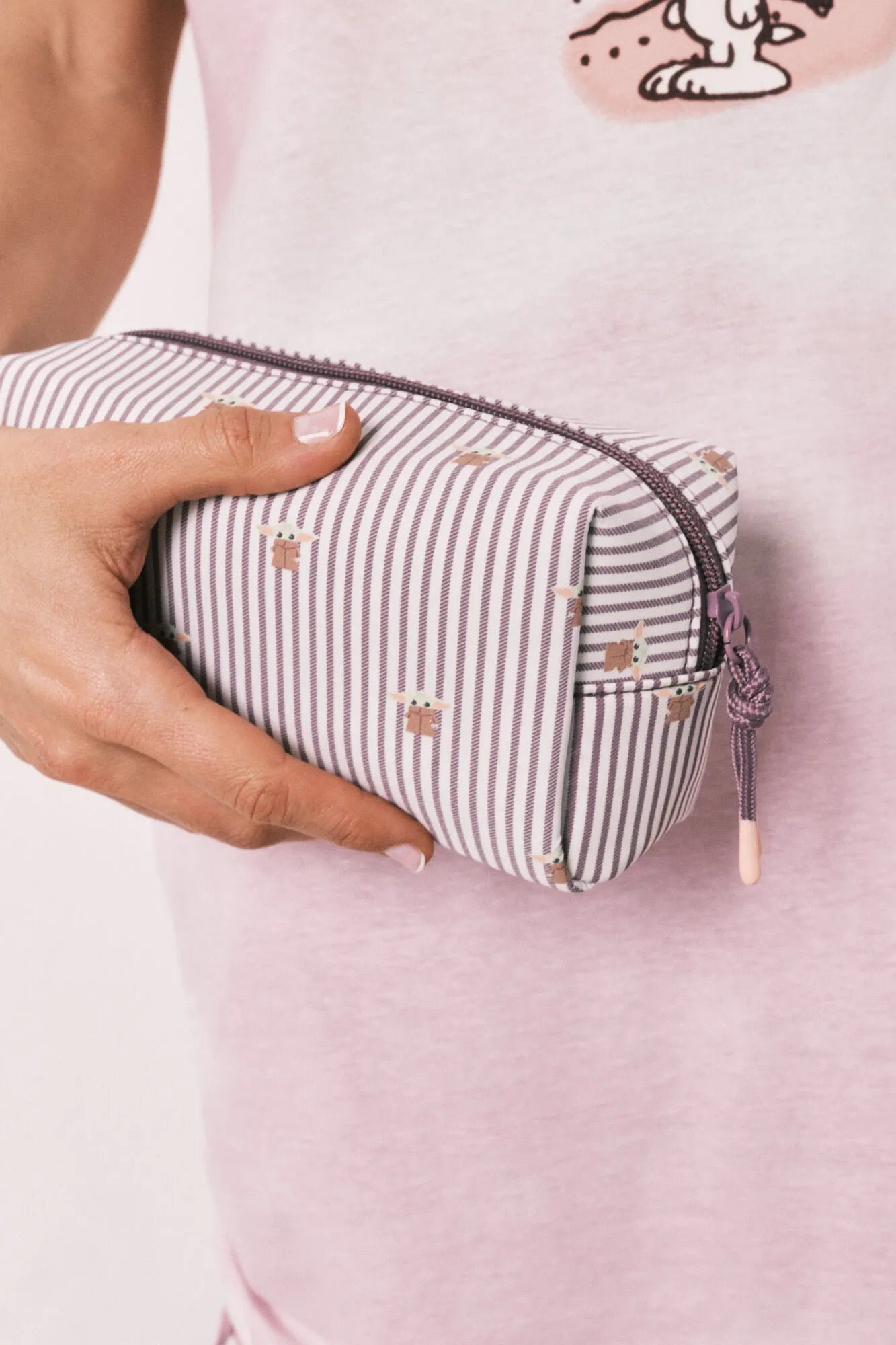 Women Secret Ivory Women Striped Vanity Case Baby Yoda SKU: 4843060_96 Image 03