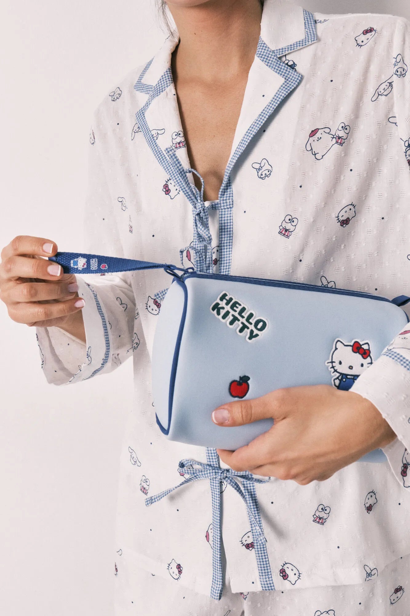 Women Secret Light Blue Women Neoprene Vanity Case Hello Kitty SKU: 4843061_17 Image 03