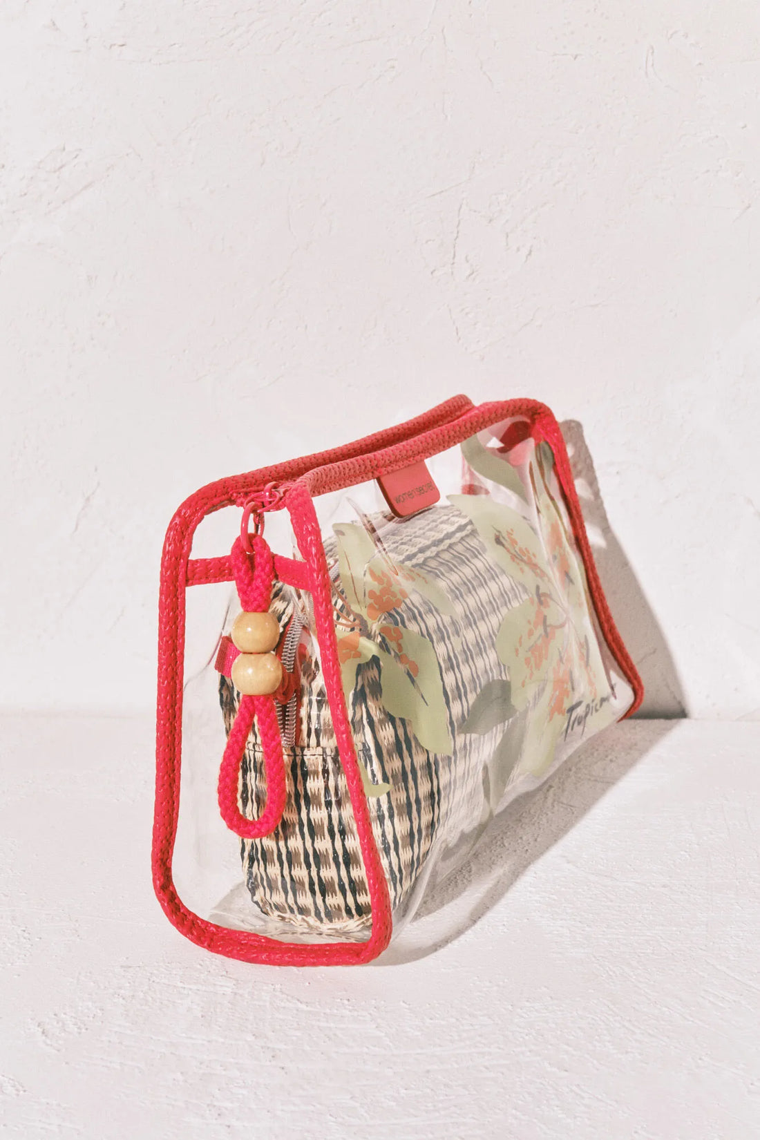 Women Secret Light Khaki Women Transparent And Raffia Vanity Case Pack SKU: 4843074_94 Image 02