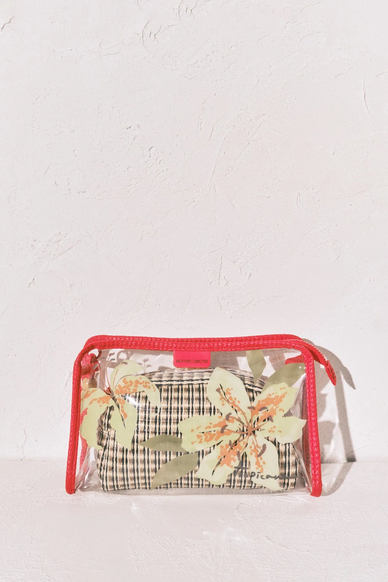 Women Secret Light Khaki Women Transparent And Raffia Vanity Case Pack SKU: 4843074_94 Image 04