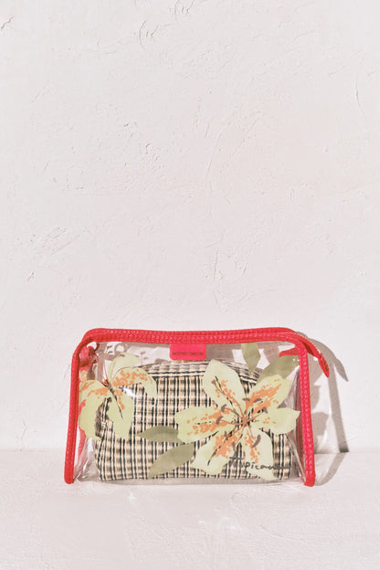 Women Secret Light Khaki Women Transparent And Raffia Vanity Case Pack SKU: 4843074_94 Image 04