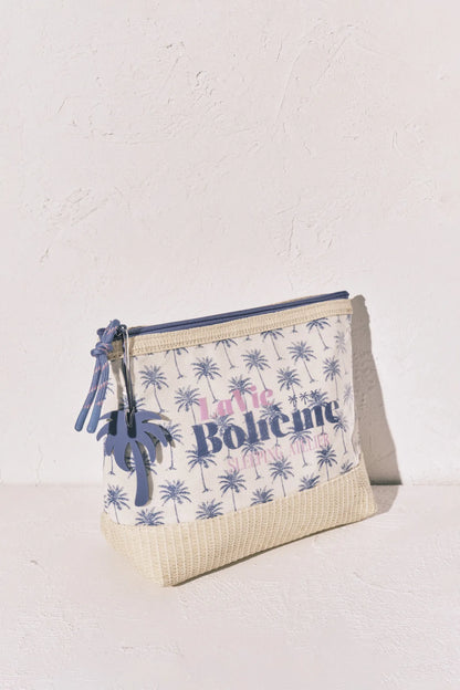 Women Secret Medium Blue Women Palm Tree Raffia Medium Vanity Case SKU: 4843080_15 Image 01