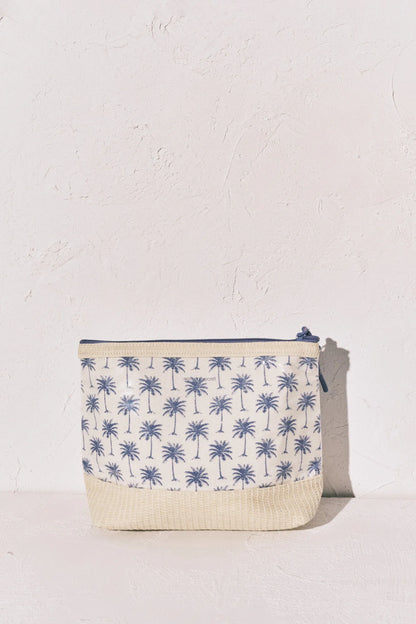 Women Secret Medium Blue Women Palm Tree Raffia Medium Vanity Case SKU: 4843080_15 Image 04