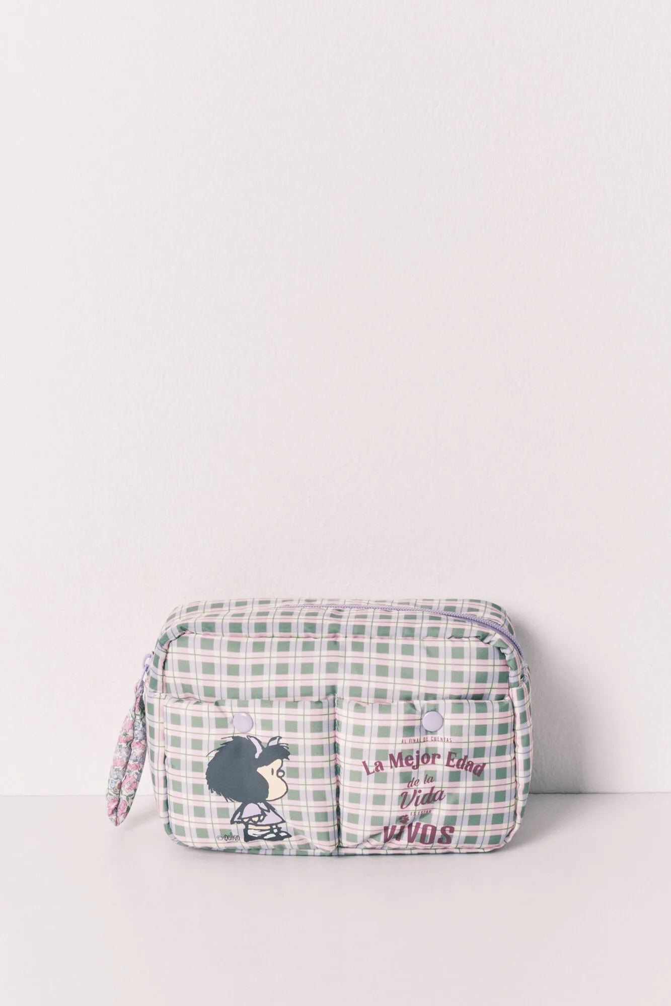 Women Secret Pink Women Mafalda Checked Medium Vanity Case SKU: 4843087_73 Image 01