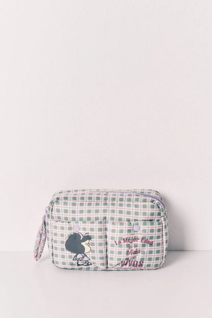 Women Secret Pink Women Mafalda Checked Medium Vanity Case SKU: 4843087_73 Image 01