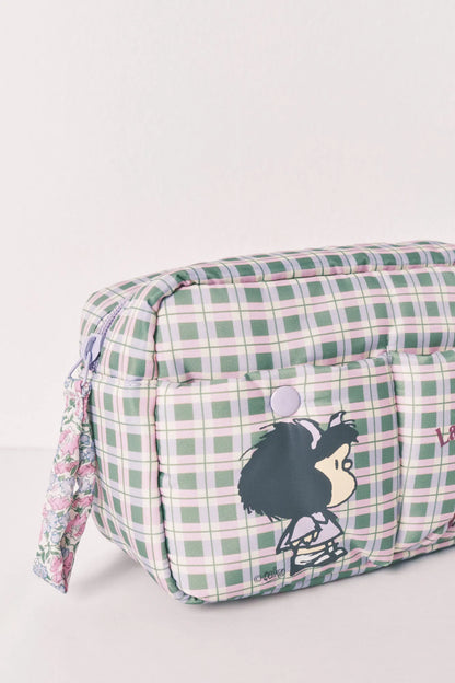 Women Secret Pink Women Mafalda Checked Medium Vanity Case SKU: 4843087_73 Image 02