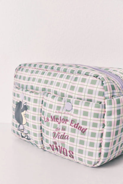 Women Secret Pink Women Mafalda Checked Medium Vanity Case SKU: 4843087_73 Image 04