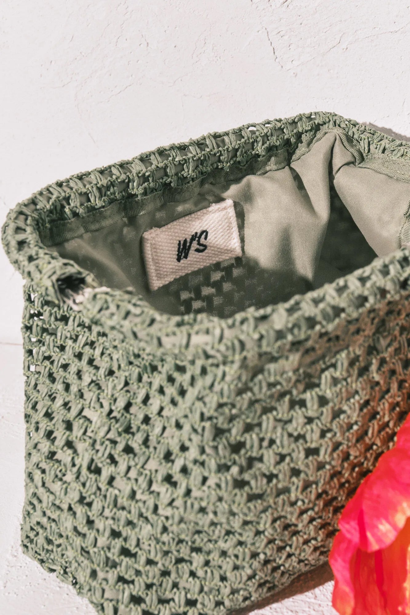 Women Secret Light Khaki Women Large Raffia Floral Vanity Case SKU: 4843089_94 Image 02