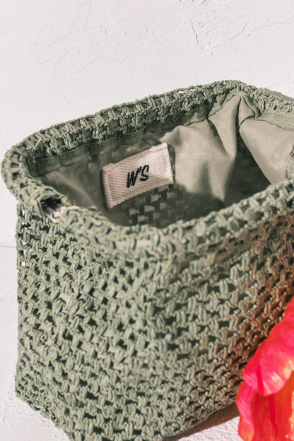 Women Secret Light Khaki Women Large Raffia Floral Vanity Case SKU: 4843089_94 Image 02
