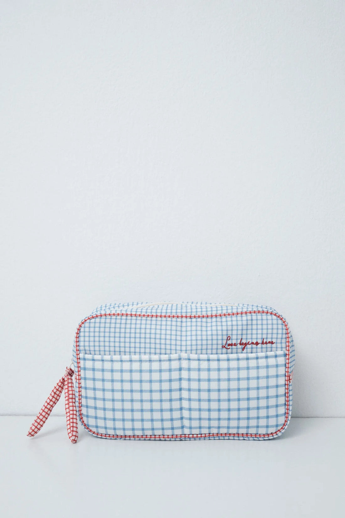 Women Secret White Print Women Gingham "Maternity" Vanity Case SKU: 4844684_97 Image 01