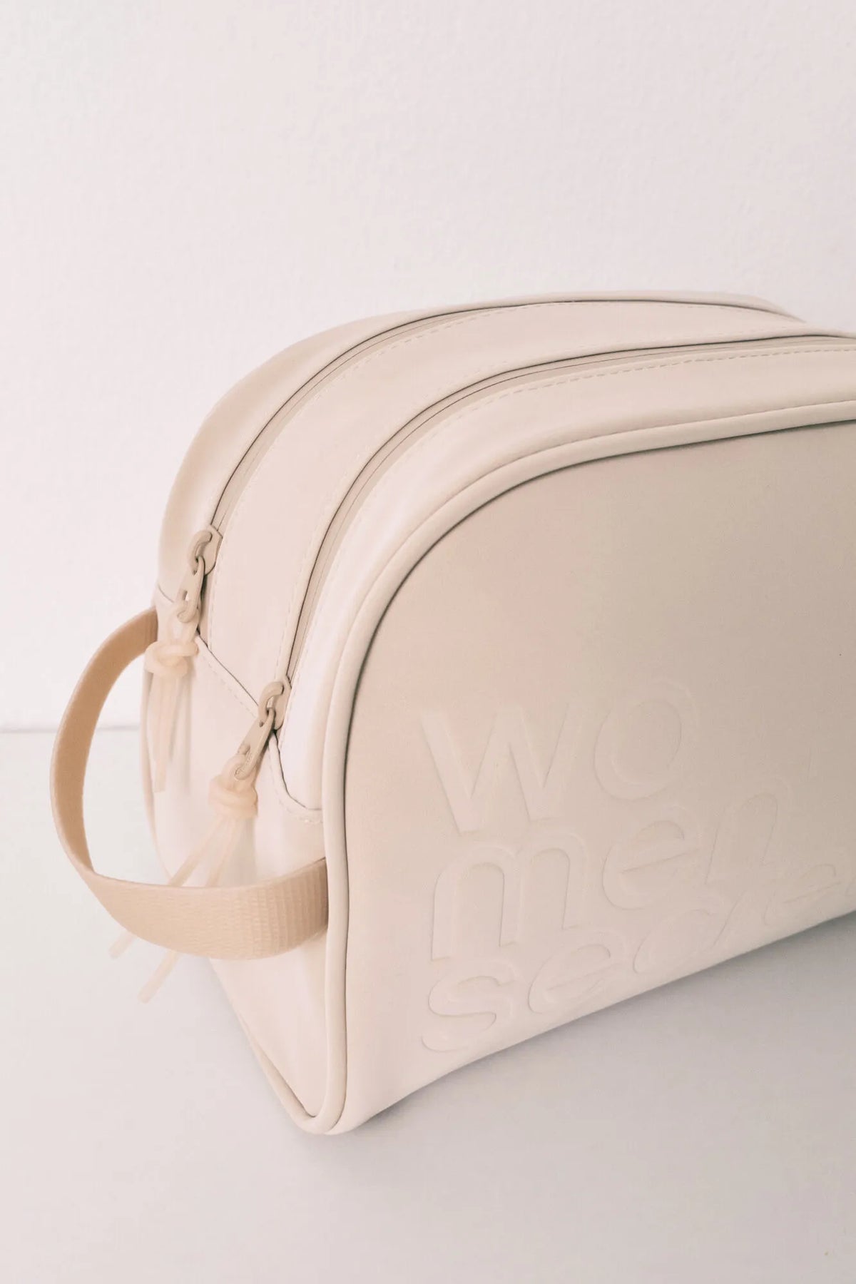 Women Secret Sand Women Beige Double Zip Large Vanity Case SKU: 4844703_38 Image 02