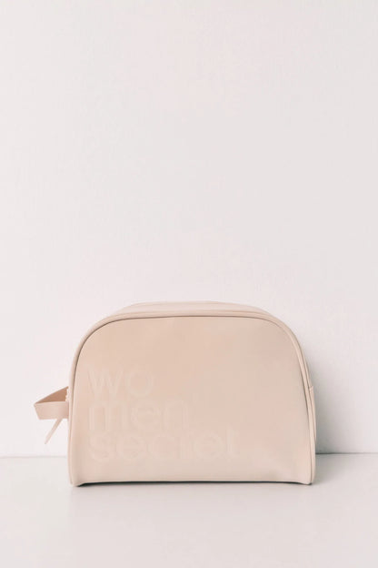 Women Secret Sand Women Beige Double Zip Large Vanity Case SKU: 4844703_38 Image 03