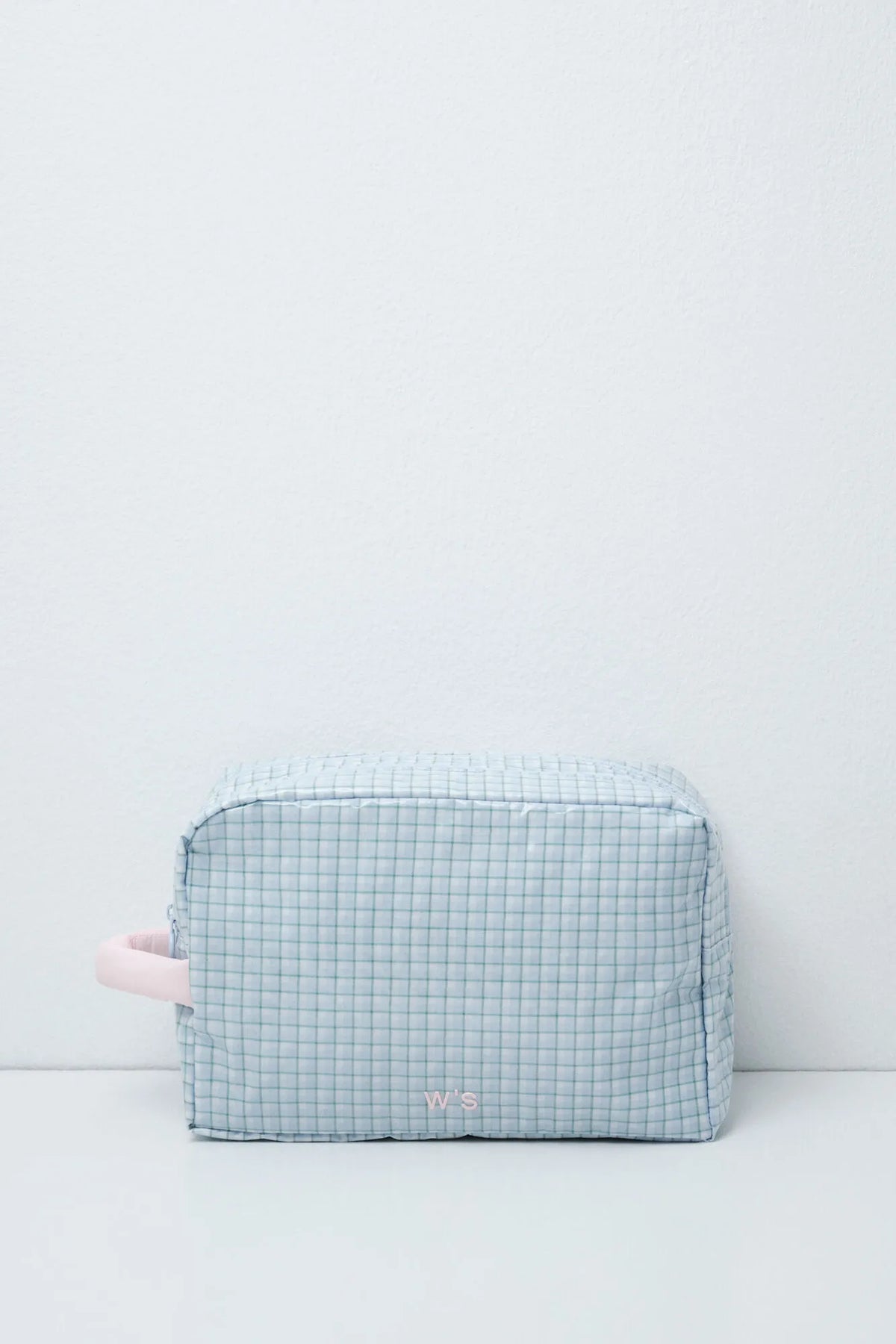 Women Secret Multicoloured Women Blue Plaid Large Vanity Case SKU: 4844725_98 Image 01