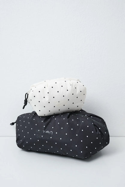 Women Secret Black Women Black Puffer Polka-Dots Large Vanity Case SKU: 4844747_01 Image 04