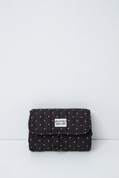 Women Secret Black Women Black Polka-Dots Vanity Case Wallet Pack SKU: 4844750_01 Image 02