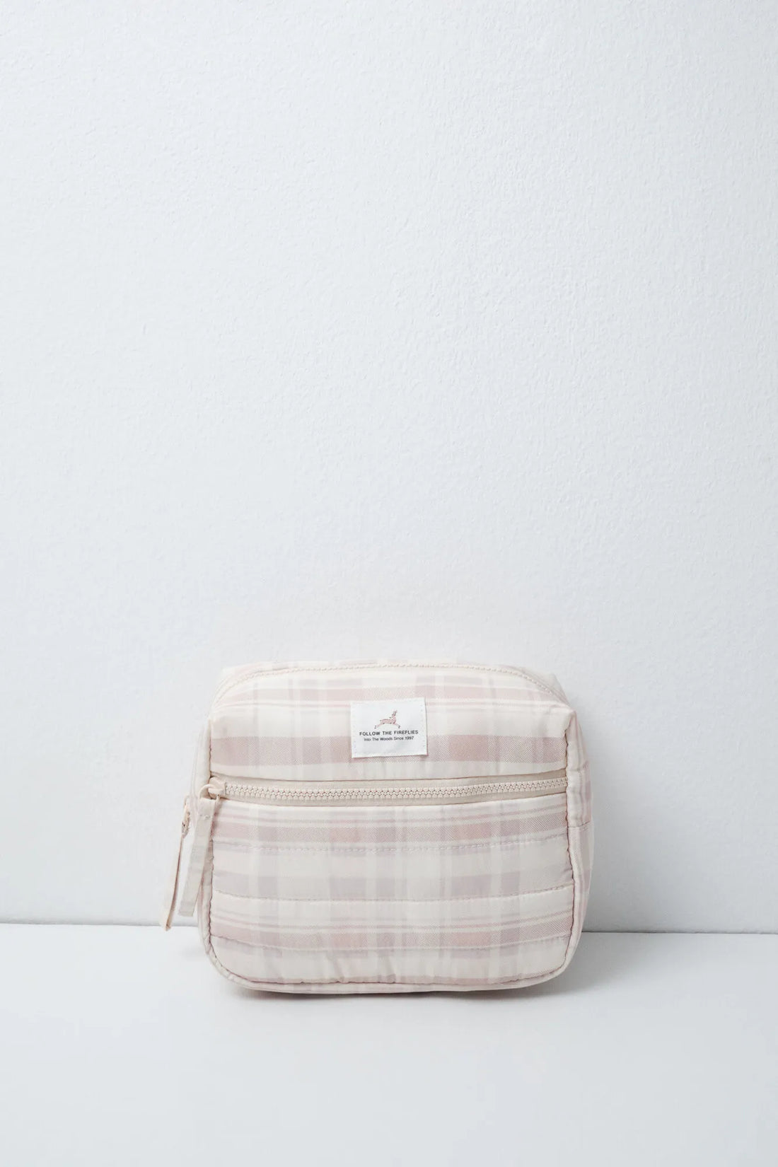 Women Secret White Print Women Plaid Print Medium Vanity Case SKU: 4844777_97 Image 01