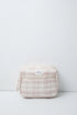 Women Secret White Print Women Plaid Print Medium Vanity Case SKU: 4844777_97 Image 01