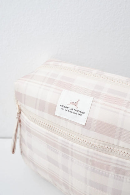 Women Secret White Print Women Plaid Print Medium Vanity Case SKU: 4844777_97 Image 04