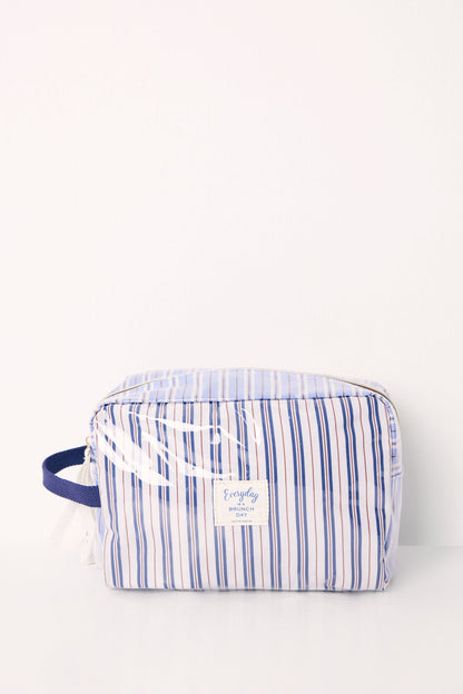 Large Striped Print Beauty Case_01