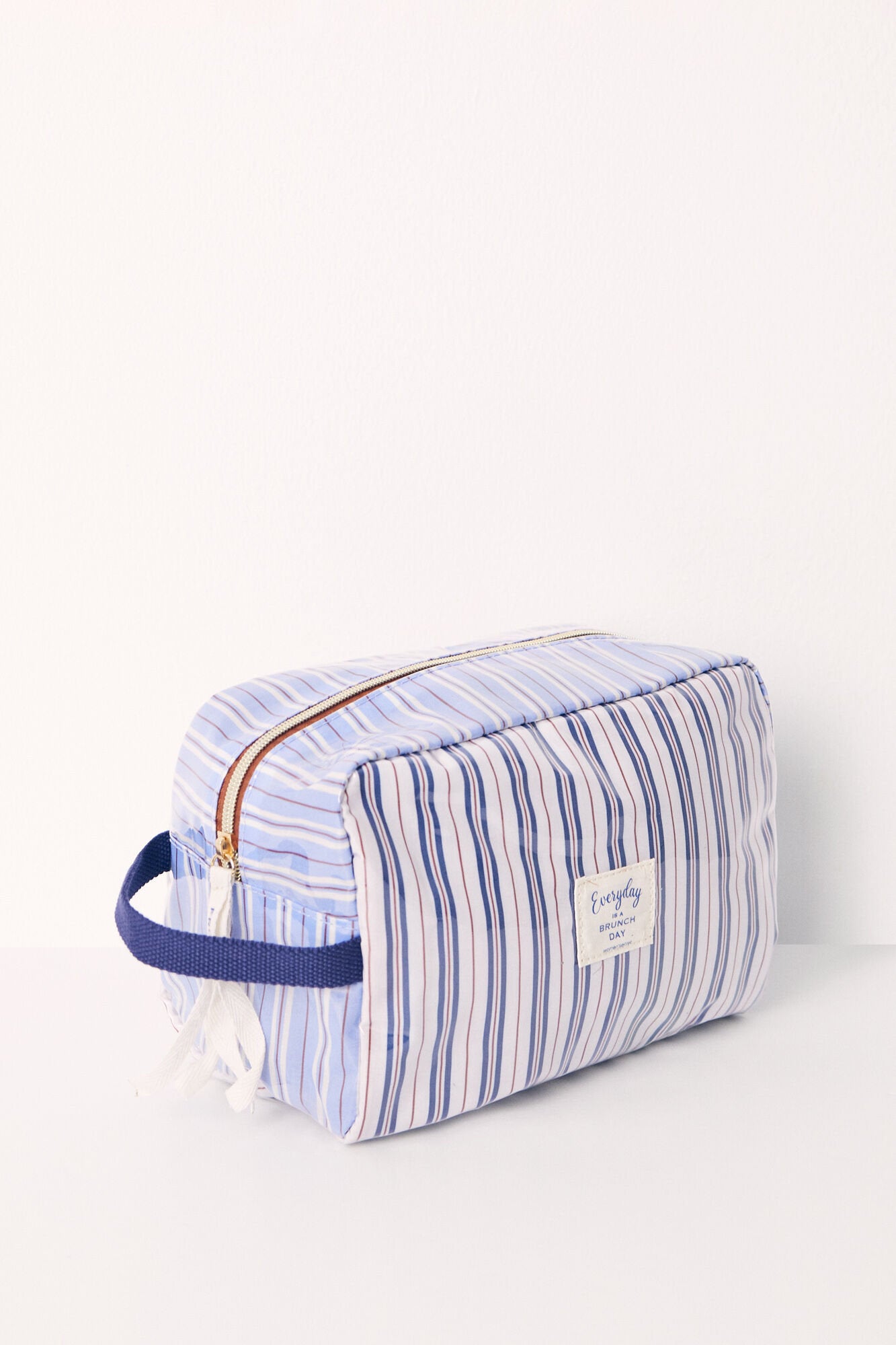 Large Striped Print Beauty Case_02