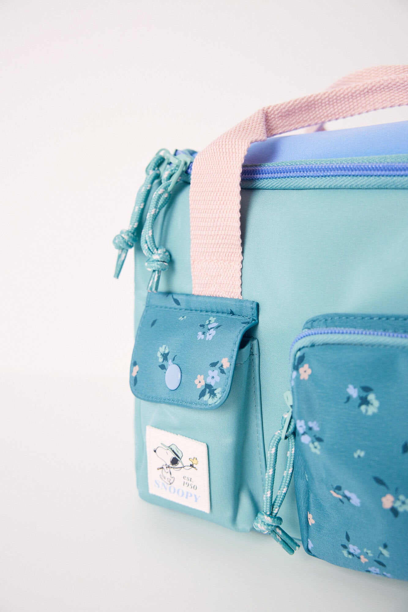 Large Color Block Snoopy Beauty Case_06