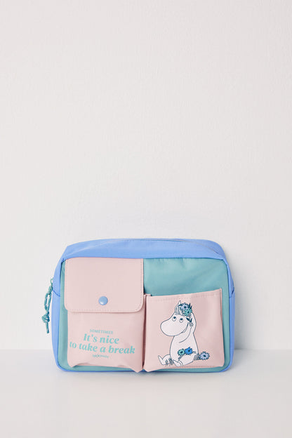 Medium Color Block Moomin Beauty Case_05