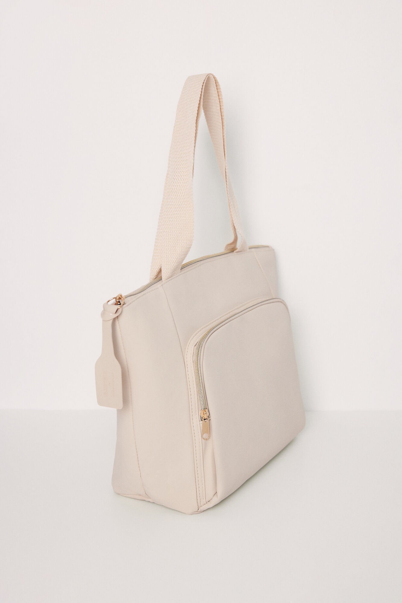 Large Beige Rubberized Bag_05