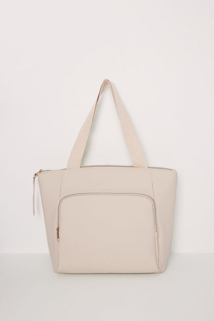 Large Beige Rubberized Bag_06