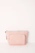 Medium Pink Rubberized Toiletry Bag_01