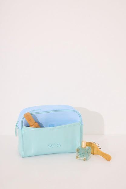 Women Secret_Large Blue and Green Vanity Case Leather Toiletry Bag_4849255_98_02