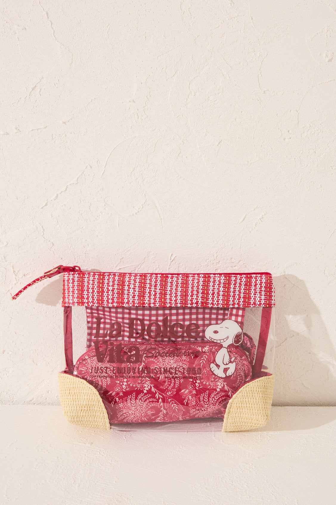 Women Secret_Pack of 3 Snoopy Raffia Toiletry Bags_4849270_60_01