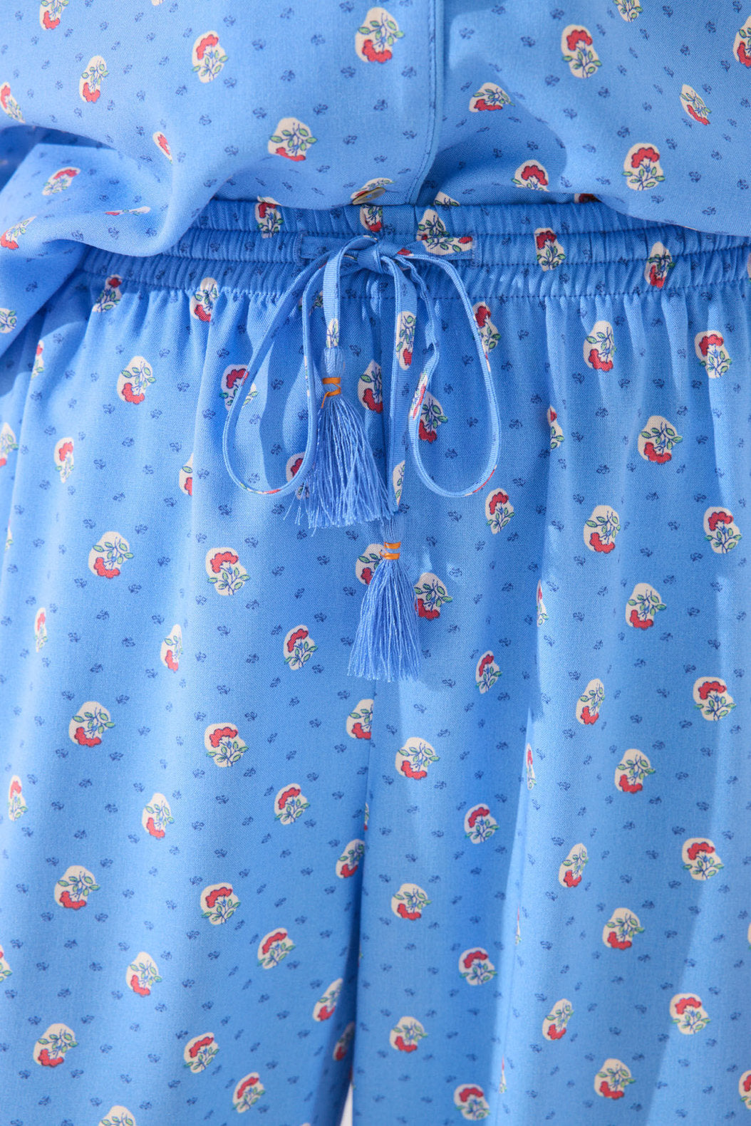 Women Secret_Blue Viscose Capri Classic Pyjamas_4852091_19_04