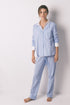 Women Secret_Medium Blue_Long 100% Cotton Blue Striped Classic Pyjamas_4852094_15_01