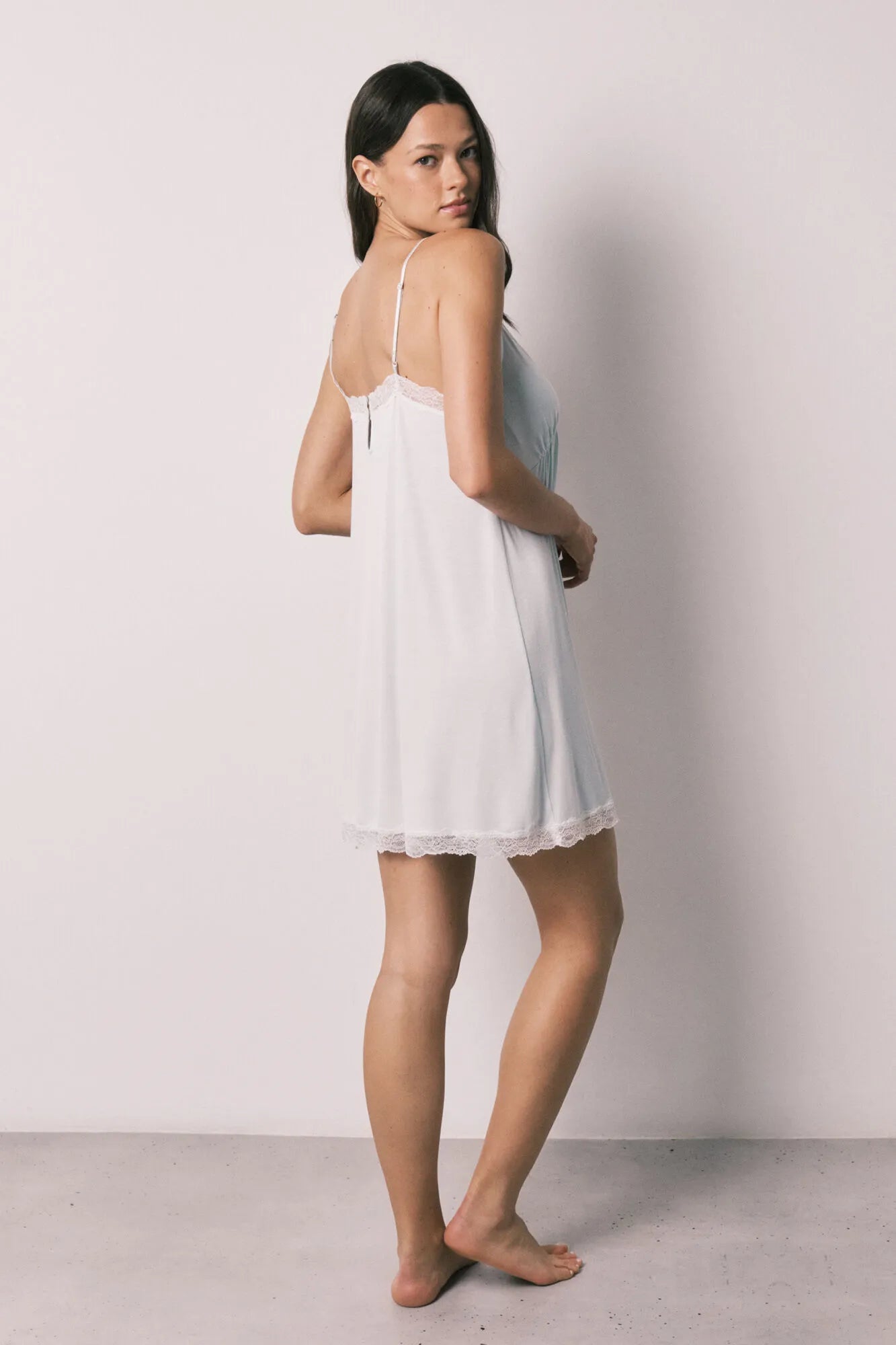 Women Secret Light Blue Women Blue Viscose Soft Touch Short Nightgown SKU: 4853722_17 Image 06