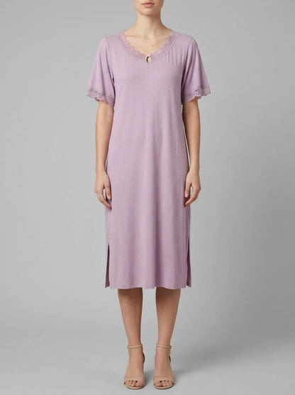 Women Secret Pink Women Pink Viscose Soft Touch Long Nightgown SKU: 4853723_73 Image 00