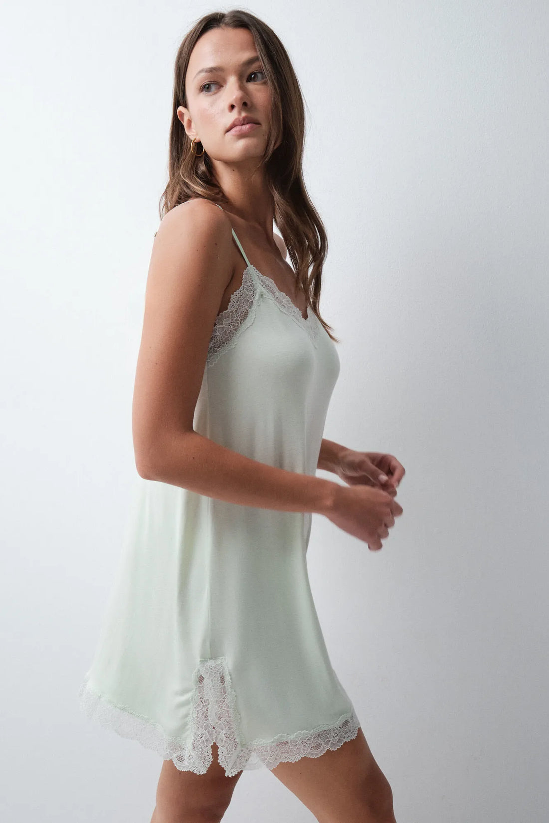 Women Secret Green Women Pale Mint Short Strap Nightgown SKU: 4854049_28 Image 01