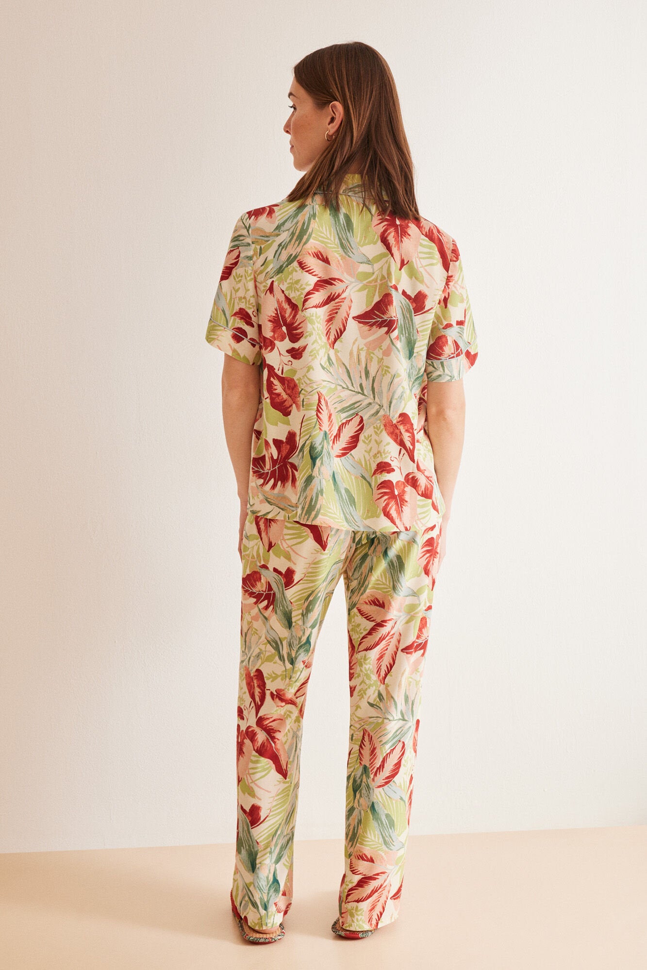 T-Shirt Pajamas Printed Floral Allover_06